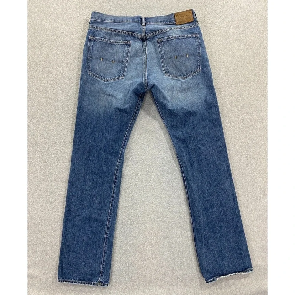 Polo‎ Ralph Lauren Mens 36Tx36 (34x34) Blue Authentic Dungarees Classic Straight